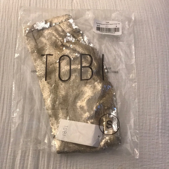 Gold Sequin Tube Top - Perfect for NYE! - Picture 3 of 3